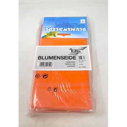 SILKEPAPIR ORANGE 5 ARK 50X70CM 20G. (91040)