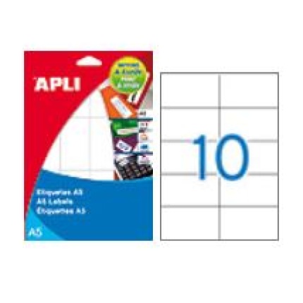 ETIKET 42 x 74,6 MM MAPPE A-5