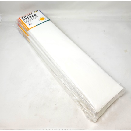 CREPEPAPIR HVID  50x250CM 28G (822100)