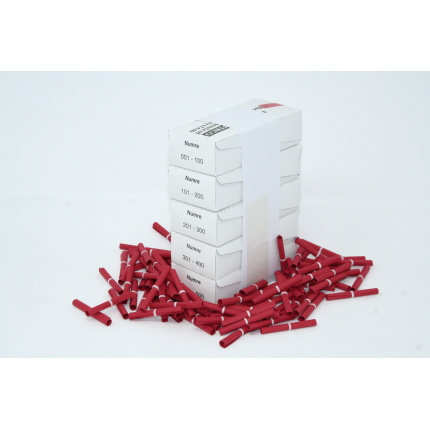 Tombolanumre 1-500 - RØD