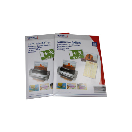 LAMINERINGSLOMME MONOLITH A-4  8O MIC, 25 SIDER