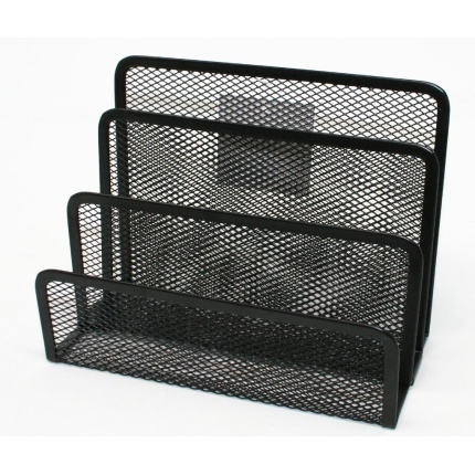 KUVERTSTATIV I METAL TRÅD SORT