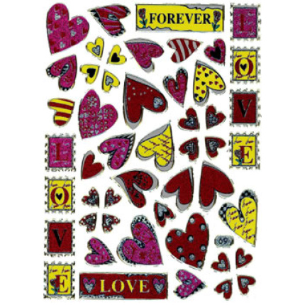 STICKERS LOVE - HJERTER