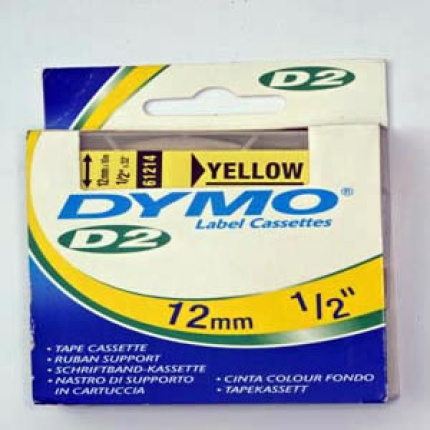 61214-DYMO D2 - 6-9000 TAPE - 12mm - GUL
