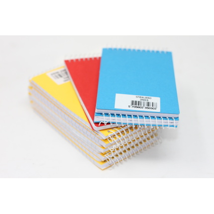 SPIRAL-NOTES - 7,5 x 12CM M/ TOPSPIRAL ASS. FV.