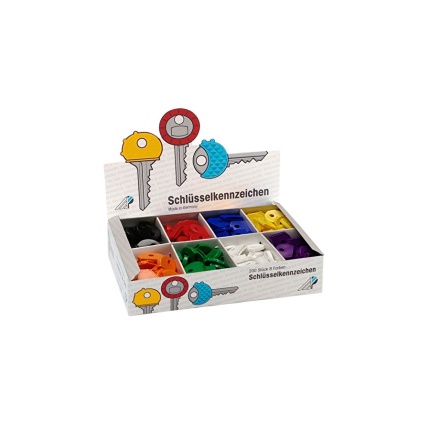 NØGLEHÆTTE RUND LUKKET 200 STK ASS. (SKAFFEVARE)