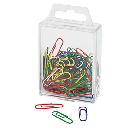 PAPIR CLIPS WEDO 27mm 100 STK - ASS FARVER