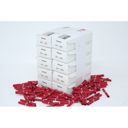Tombolanumre 1-1000 - RØD