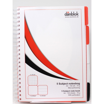 5 SUBJECT NOTESBOG 150 SIDER - A4