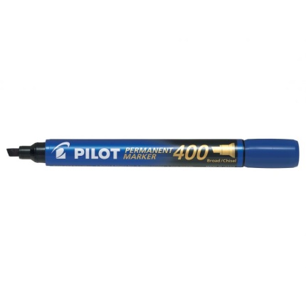 PILOT MARKER 400 BLÅ SKRÅ SPIDS (20 STK.)