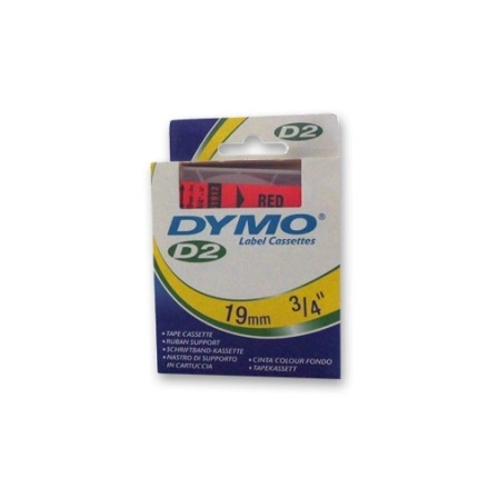 61912-DYMO D2 6-9000 TAPE - 19mm - RØD