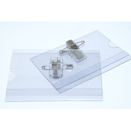 KONGRESMÆRKE M. NÅL & KLEMME 60X90 UDEN INDSTIK