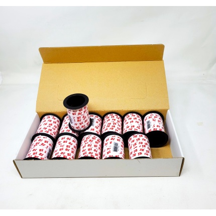 GAVEBÅND 10MM X 10M.  FLAG GLANS