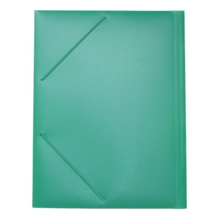 ELASTIKMAPPE I PP A4 - GRØN