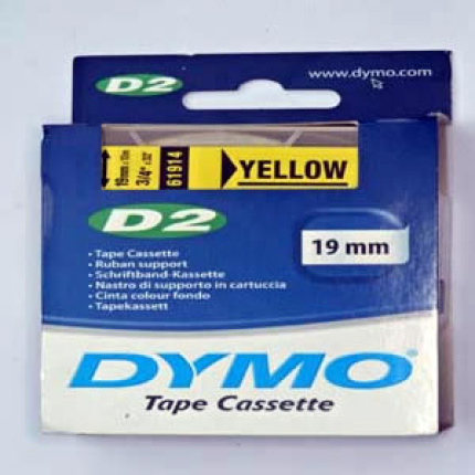61914-DYMO D2 6-9000 TAPE - 19mm - GUL