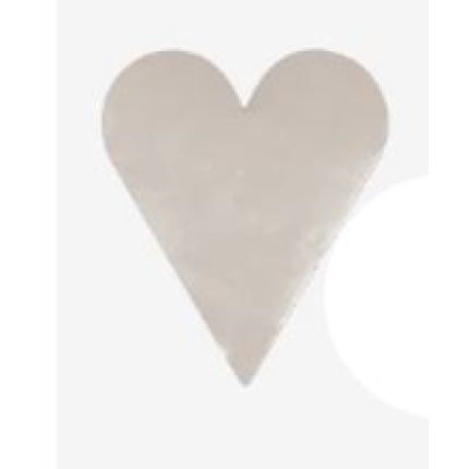 GAVEMÆRKER - HJERTER SØLV 40x48/1000 (SKAFFEVARE)