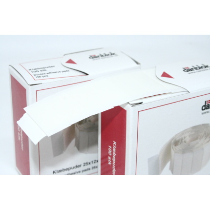 KLÆBEPUDER 25X12X1XMM HVIDE