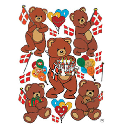 STICKERS FØDSELSDAGSBAMSER