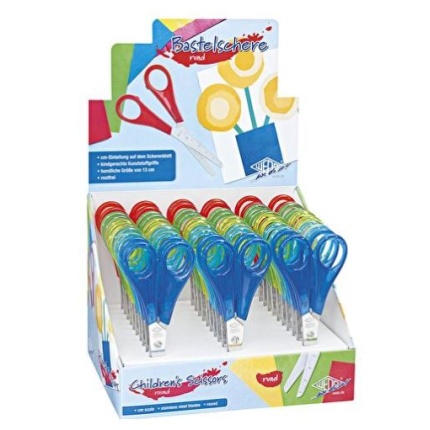 SAKS TIL BØRN RUND ASS. FARVER 30 STK I DISPLAY