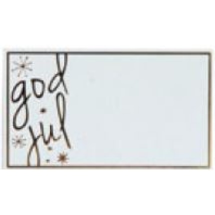 GAVEMÆRKER - GULD GOD JUL 1000 stk.