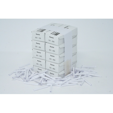 Tombolanumre 1-1000 - HVID