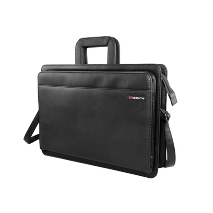 DOKUMENTMAPPE M/LYNLÅS & HANK - MONOLITH 36X28X7 CM (SKAFFEVARE)