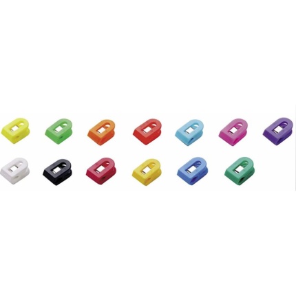 BREVKLEMME I PLAST 1,5 x 2,5 x 1 CM - ASS. FARVER