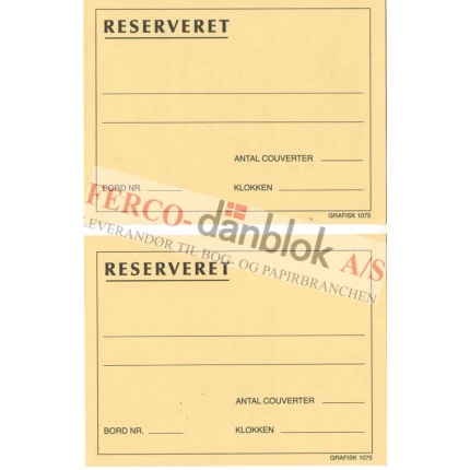 Reserveret GF1075 110X80MM CA.100 BLADE