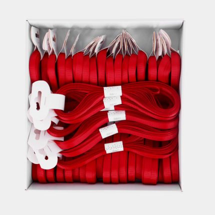 RIBBET BÅND 10MM X 10M. RØD