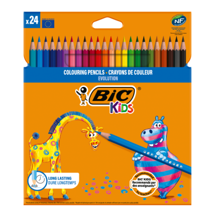 BIC EVOLUTION FARVEBLYANTER (24 STK. )(937515)