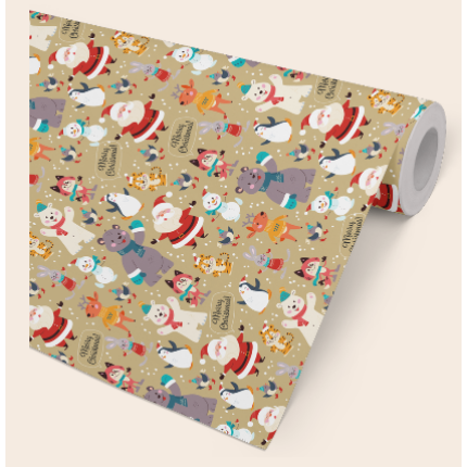 ØKONOM 57 CM "COZY XMAS" GULD - 7 KG 154 M