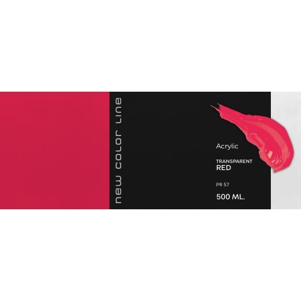 New Color Line 500 ml- Transparent Red