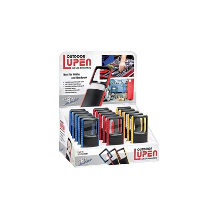 LUP UDENDØRS M/LEDLYS ASS. FARVER 15 STK I DISPLAY