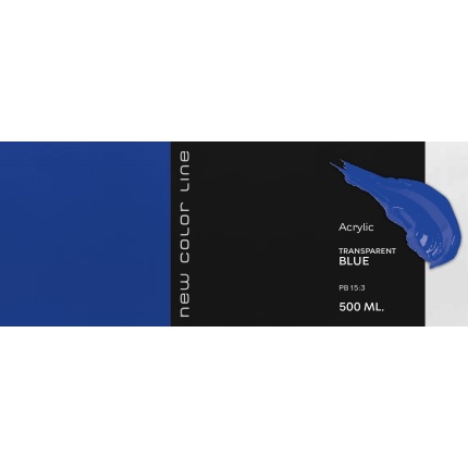 New Color Line 500 ml - Transparent Blue