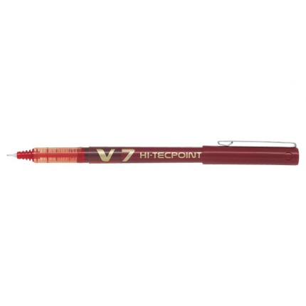 PILOT HI-TECPOINT V7 RØD (SKAFFEVARE)