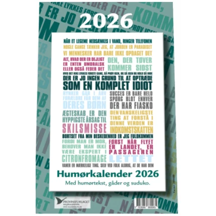 AFRIVNINGSKALENDER 2026 14,3 X 20,8 CM