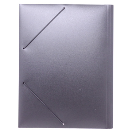 ELASTIKMAPPE I PP A4 - SORT