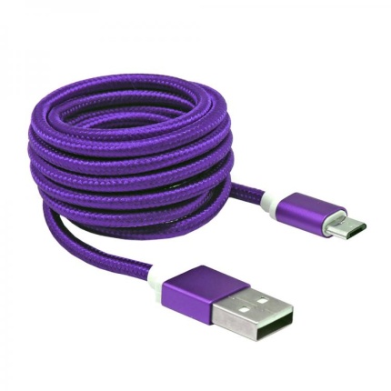 USB KABEL MICRO 1,5M   LILLA