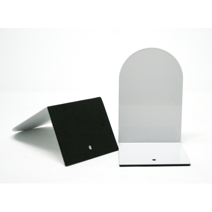 BOGSTØTTER 15 CM. METAL HVID 2 STK - DANBLOK