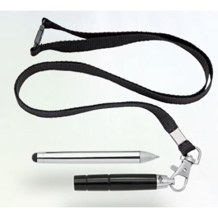 TOUCHPEN M/HALSBÅND SORT & HVID ASS. FARVER -UDGÅR