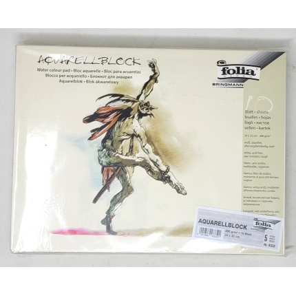 AQUARELBLOK 200 G. 24X32 - 10 ARK/5PK (8332)