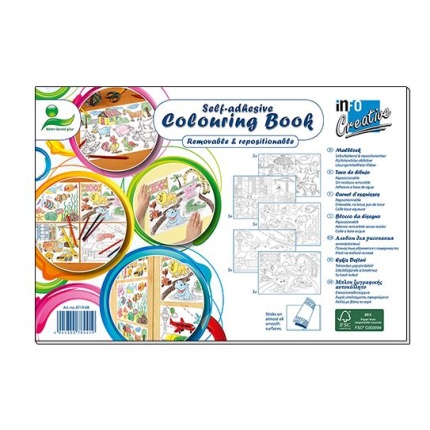 MALE/FARVEBOG 25 BLADE A4  SK 5 ASS.