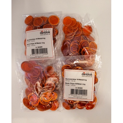 BANKOBRIKKER M/METALRING