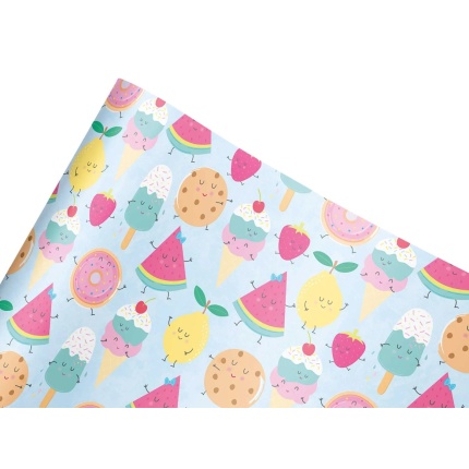 GAVEPAPIR 0,7M X 10M - 25 RULLER " POPSICLE"