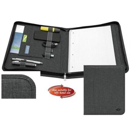 KONFERENCEMAPPE TIL A4 BLOK - GRÅ - 28,5x4x35,5 CM