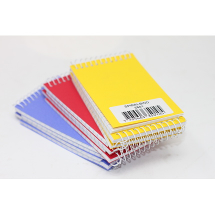 SPIRAL-NOTES - 6,4 x 10 CM M/ TOPSPIRAL ASS. FV (144)