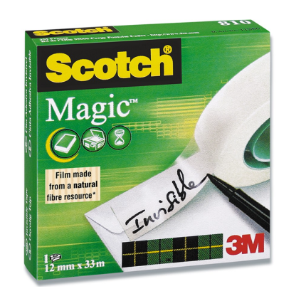 TAPE SCOTCH MAGIC 810-D - 12 X 33M