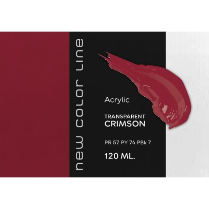 New Color Line 120 ml - Transparent Crimson