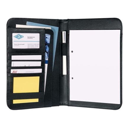 KONFERENCEMAPPE A5 LÆDER LOOK