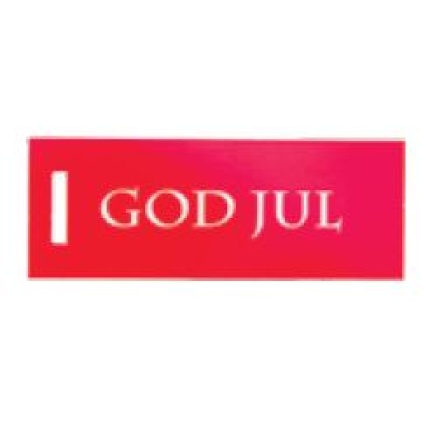 HÆNGEMÆRKER GOD JUL" RØD" 250 stk.
